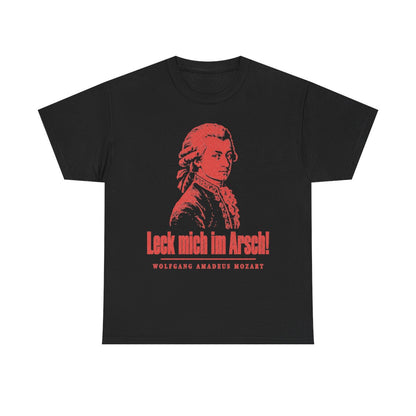 Unisex T-Shirt mit Zitat - Mozart - Leck mich im Arsch Vintage – front