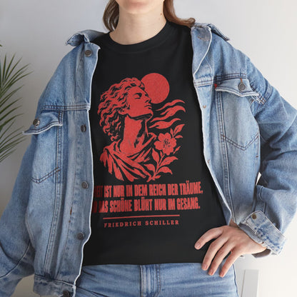 Unisex T-Shirt mit Zitat - Schiller - Freiheit ist – lifestyle