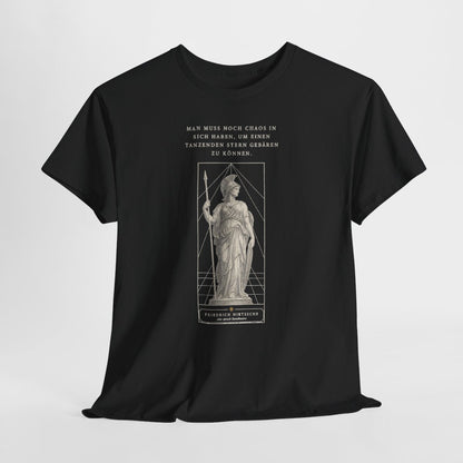 Unisex T-Shirt mit Zitat - Nietzsche - Man muss noch Chaos – hanging-1