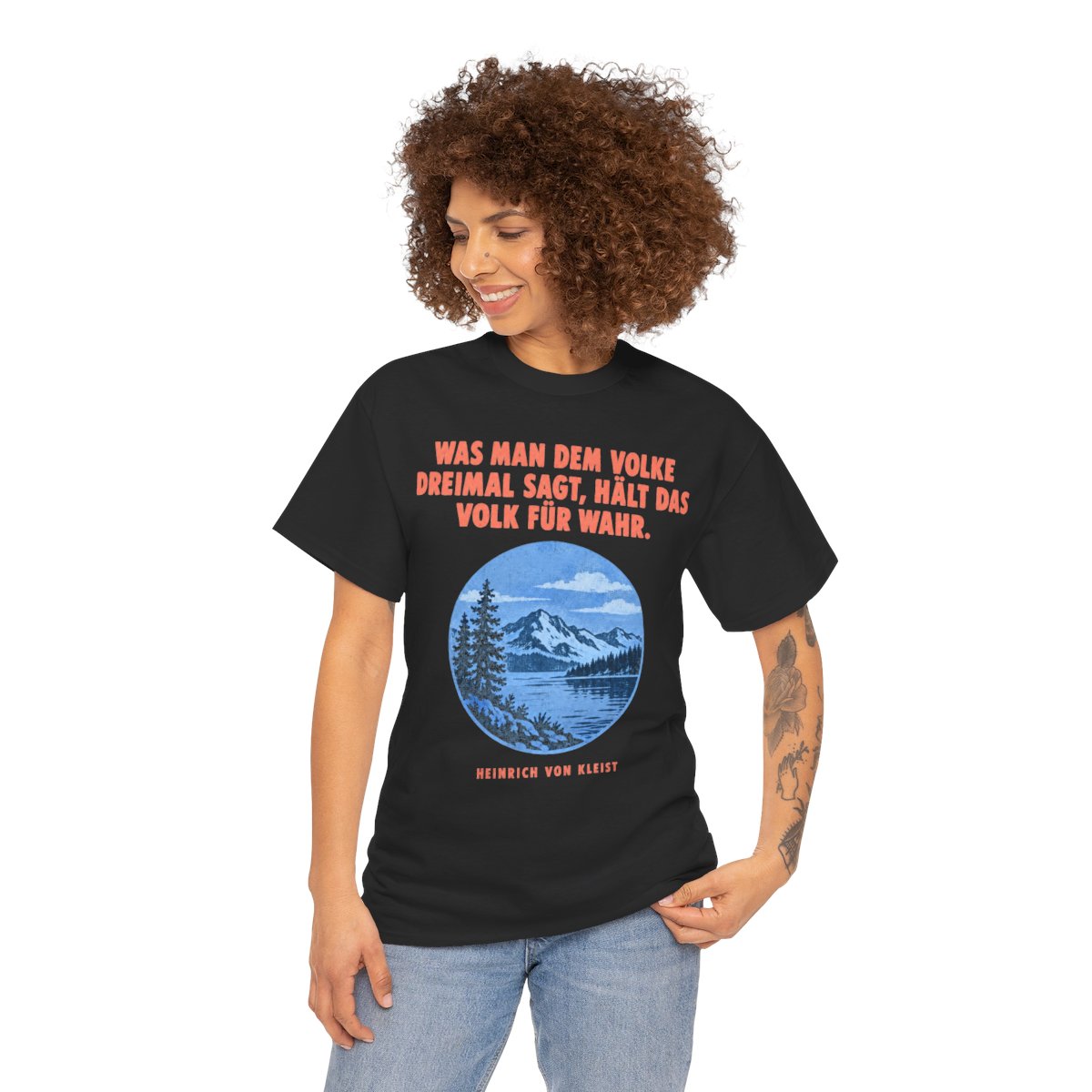 Unisex T-Shirt mit Zitat - Kleist - Was man dem Volke dreimal – person-1