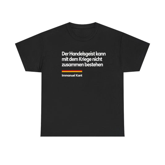 Unisex T-Shirt mit Zitat - Kant - Der Handelsgeist – front
