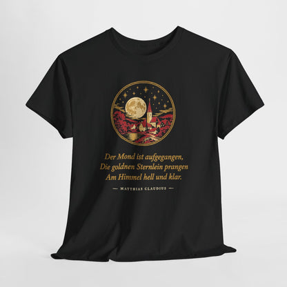 Unisex T-Shirt mit Zitat - Claudius - Der Mond ist aufgegangen – hanging-1
