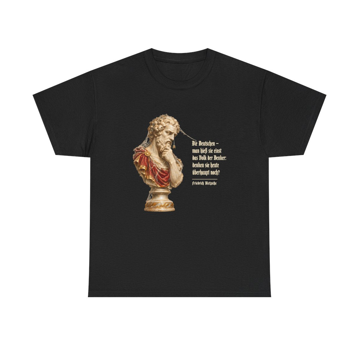 Unisex T-Shirt mit Zitat - Nietzsche - Volk der Denker – front