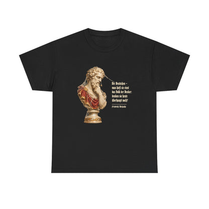 Unisex T-Shirt mit Zitat - Nietzsche - Volk der Denker – front