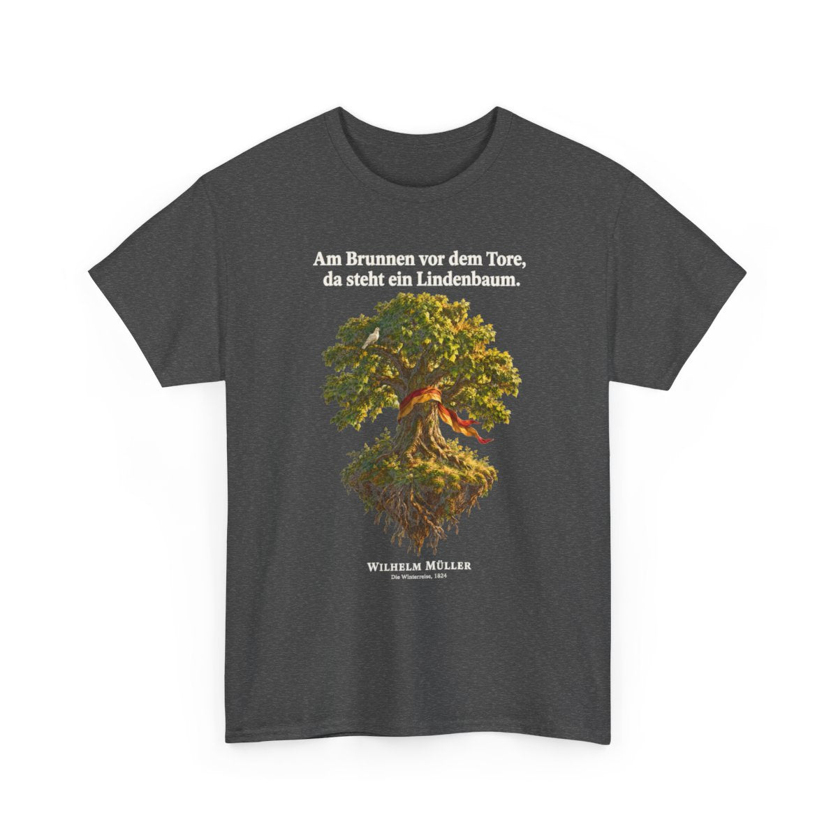 Unisex T-Shirt mit Zitat - Müller - Am Brunnen vor dem Tore – front-2