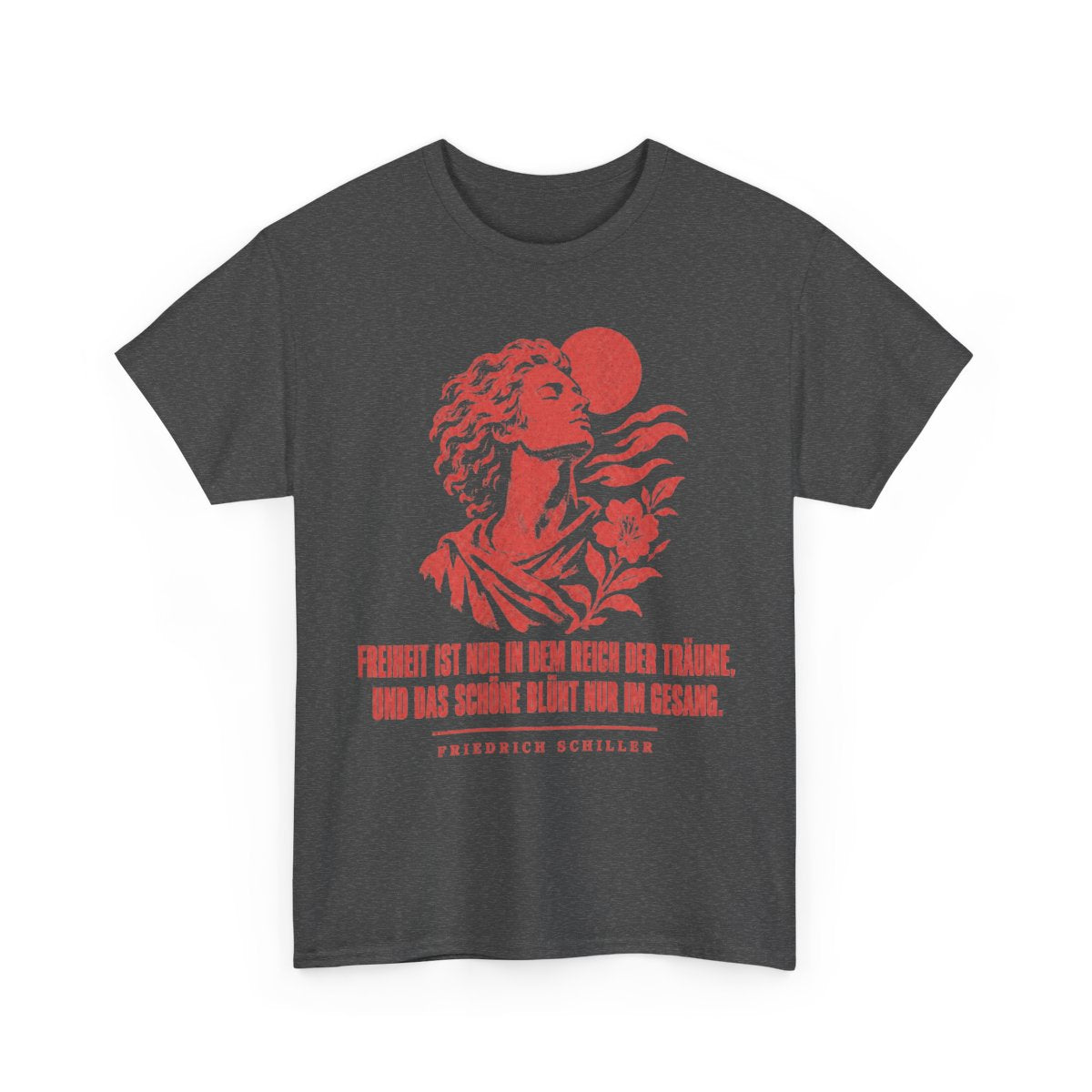Unisex T-Shirt mit Zitat - Schiller - Freiheit ist – front-2