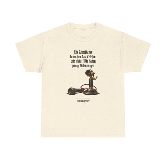 Unisex T-Shirt mit Zitat - Preece - Genug Botenjungen – front