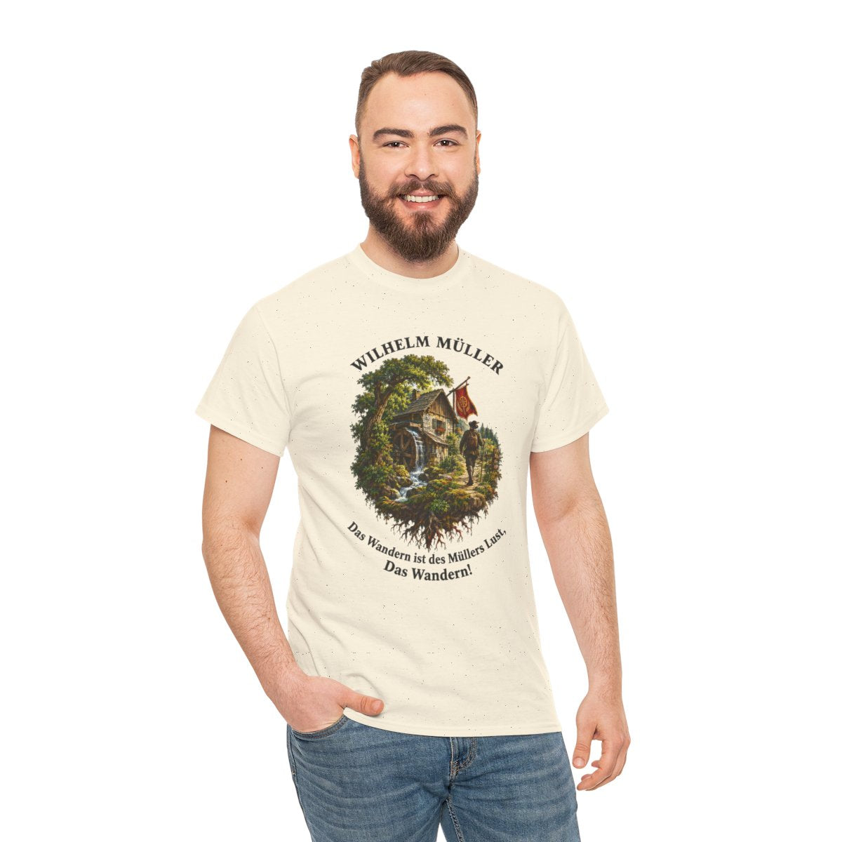 Unisex T-Shirt mit Zitat - Müller - Das Wandern – person-3