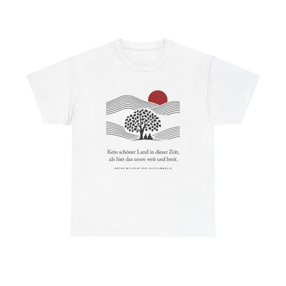 Unisex T-Shirt mit Zitat - Zuccalmaglio - Kein schöner Land – front
