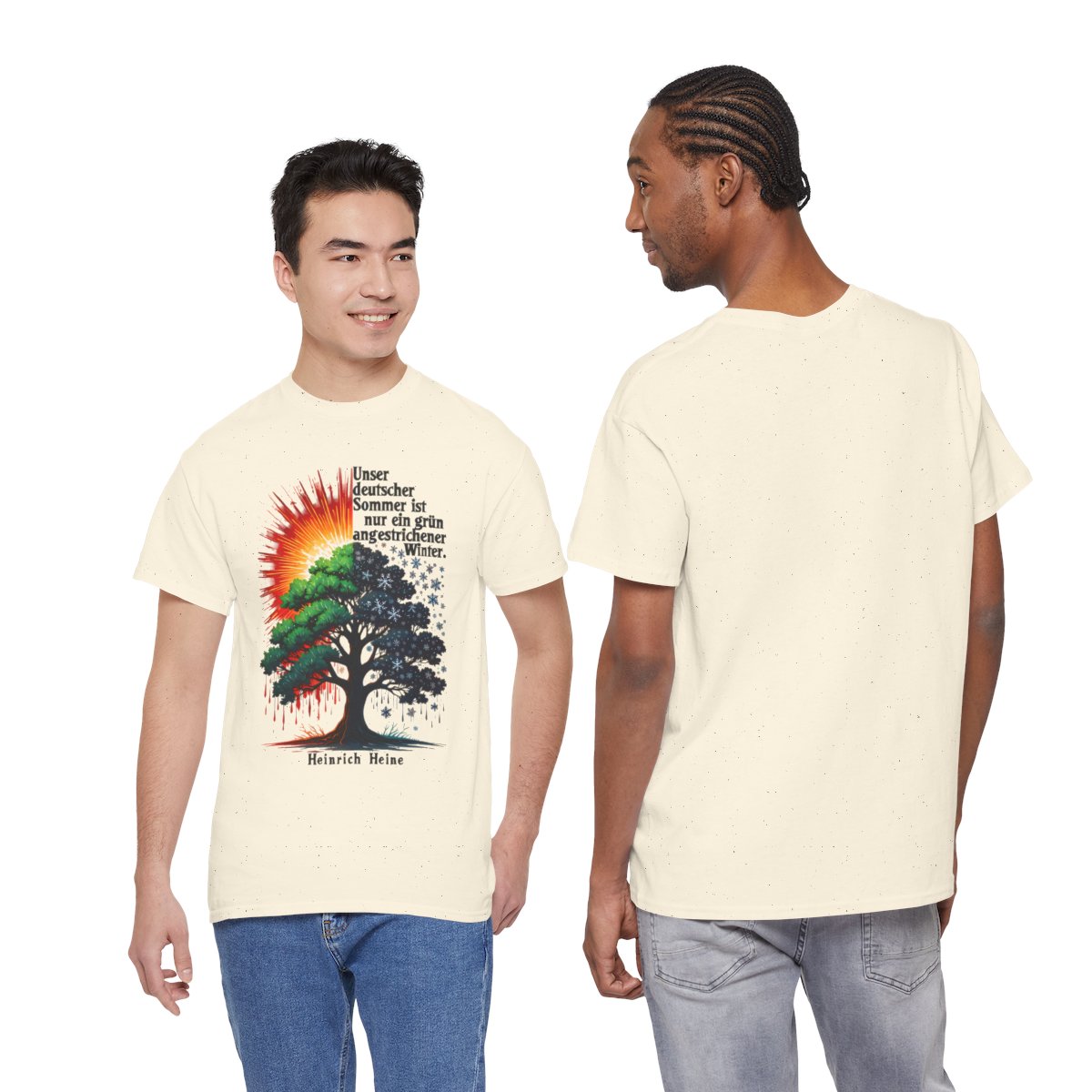 Unisex T-Shirt mit Zitat - Heine - Deutscher Sommer – duo