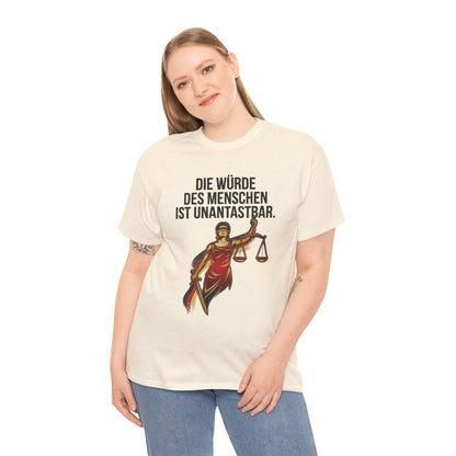 Unisex T-Shirt mit Zitat - Grundgesetz - Die Würde des Menschen – person-2