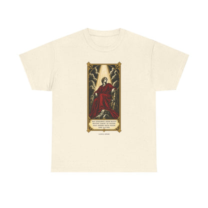 Unisex T-Shirt mit Zitat - Börne - Das Geheimnis jeder Macht besteht – front