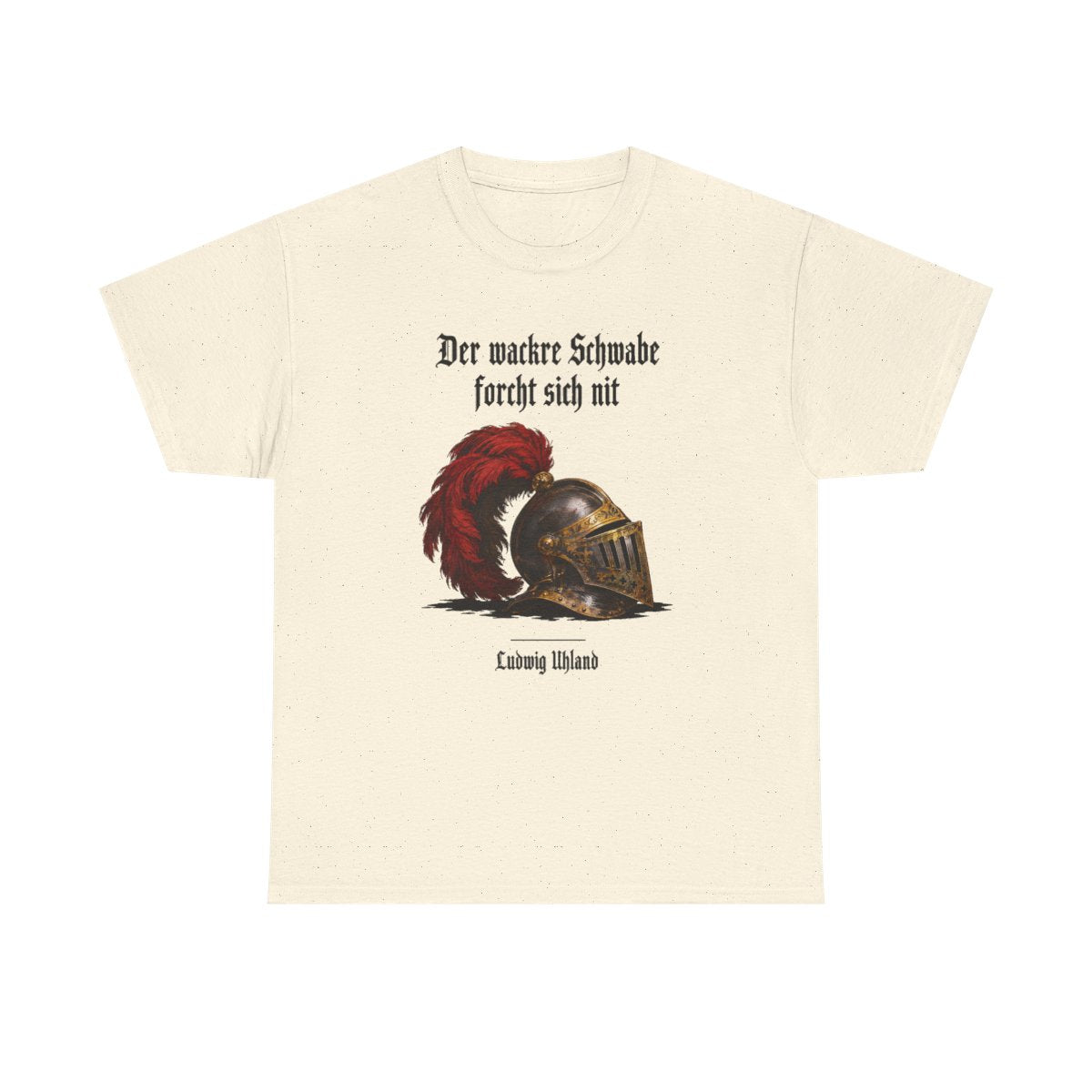 Unisex T-Shirt mit Zitat - Uhland - Der wackre Schwabe – front