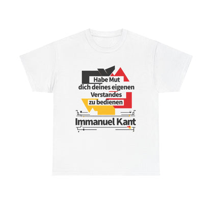 Unisex T-Shirt mit Zitat - Kant - Habe Mut Bauhaus – front