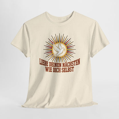 Unisex T-Shirt mit Zitat - Bibel - Liebe deinen Nächsten – hanging-1