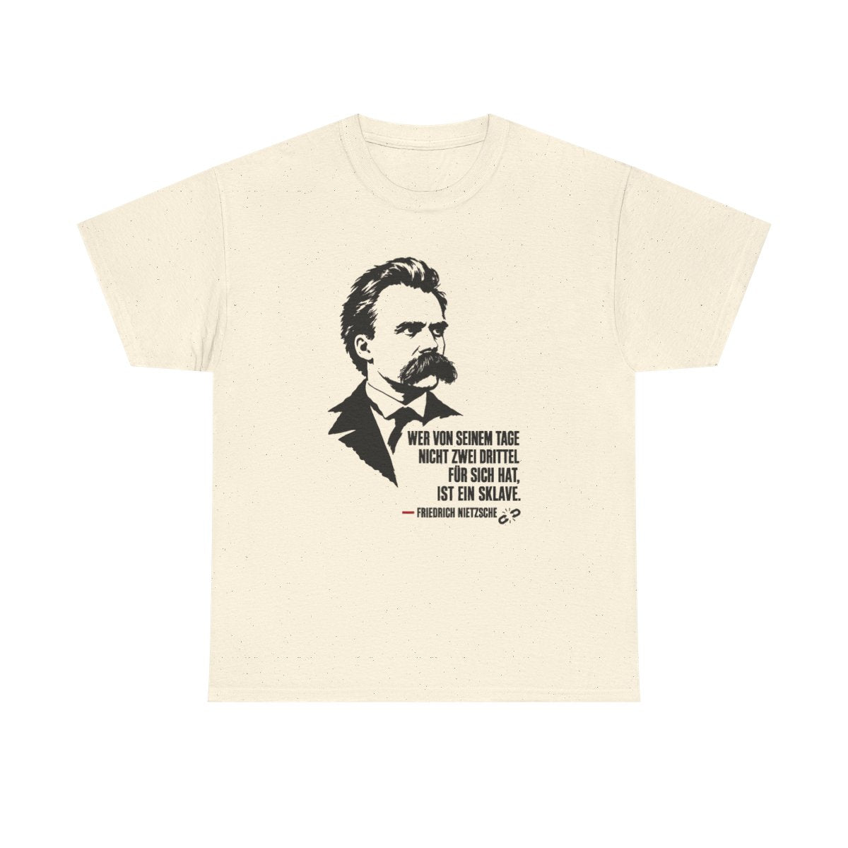 Unisex T-Shirt mit Zitat - Nietzsche - Zwei Drittel für sich – front