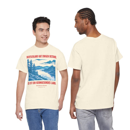Unisex T-Shirt mit Zitat - Heine - Deutschland hat ewigen Bestand – duo
