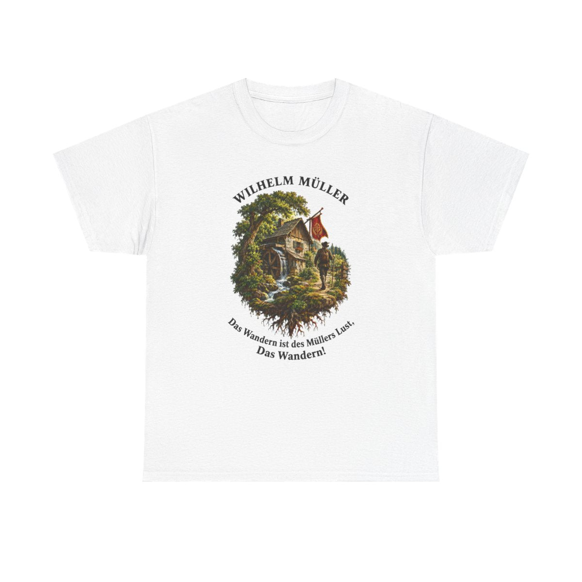 Unisex T-Shirt mit Zitat - Müller - Das Wandern – front