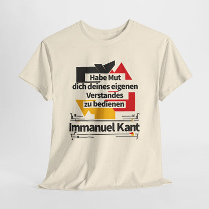 Unisex T-Shirt mit Zitat - Kant - Habe Mut Bauhaus – hanging-1