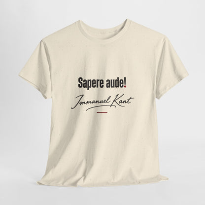 Unisex T-Shirt mit Zitat - Kant - Sapere aude Signatur – hanging-1