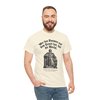 Unisex T-Shirt mit Zitat - Bismarck - Wer den Daumen – person-3