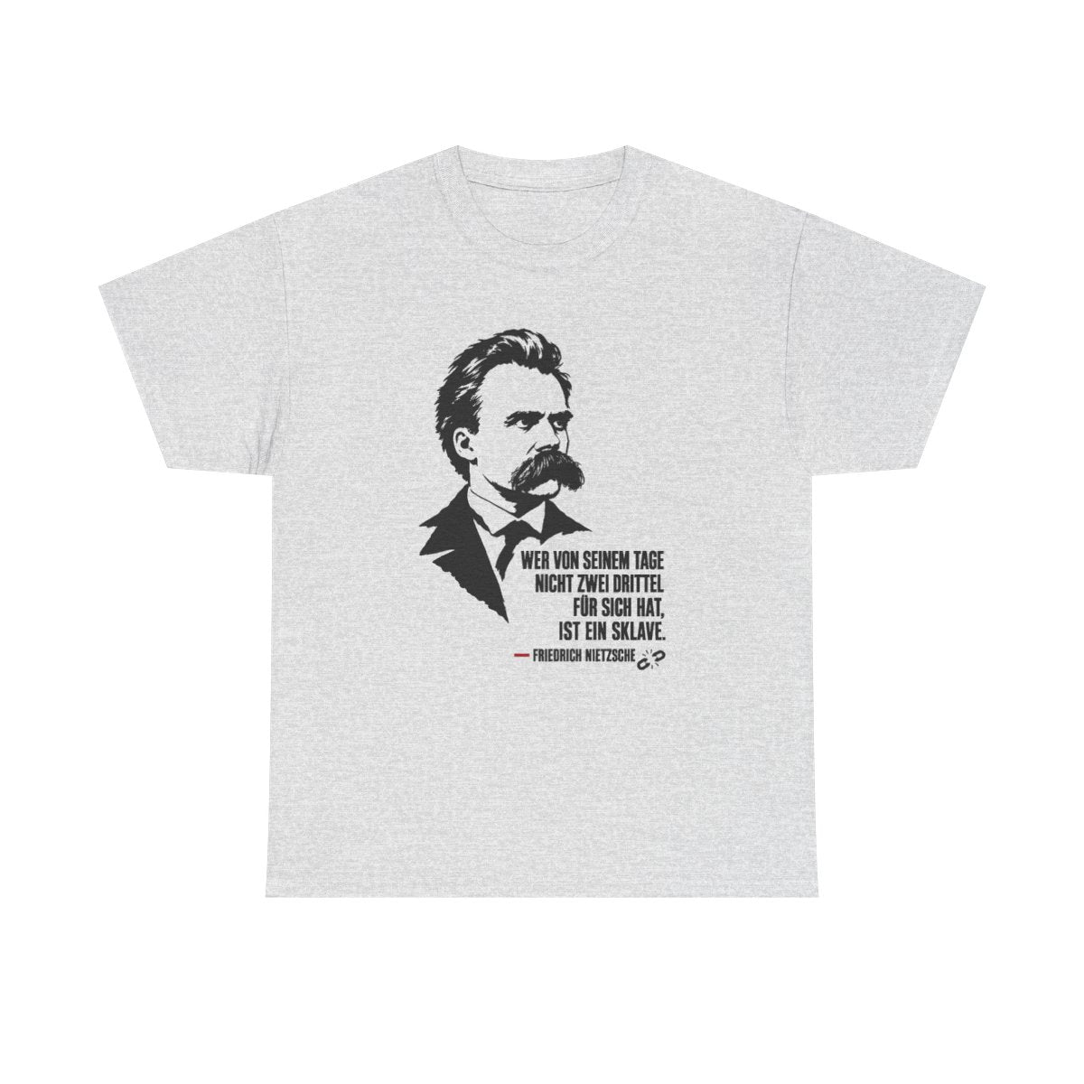 Unisex T-Shirt mit Zitat - Nietzsche - Zwei Drittel für sich – front