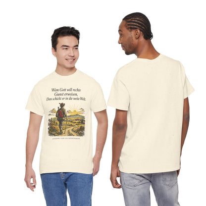 Unisex T-Shirt mit Zitat - Eichendorff - In die weite Welt – duo