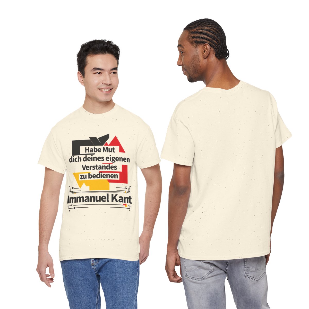 Unisex T-Shirt mit Zitat - Kant - Habe Mut Bauhaus – duo