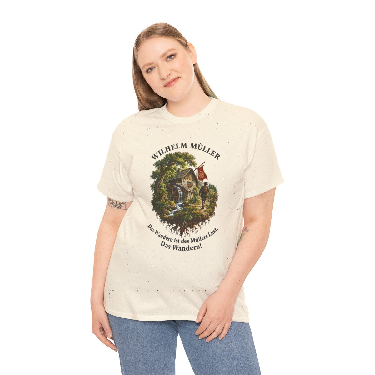 Unisex T-Shirt mit Zitat - Müller - Das Wandern – person-2