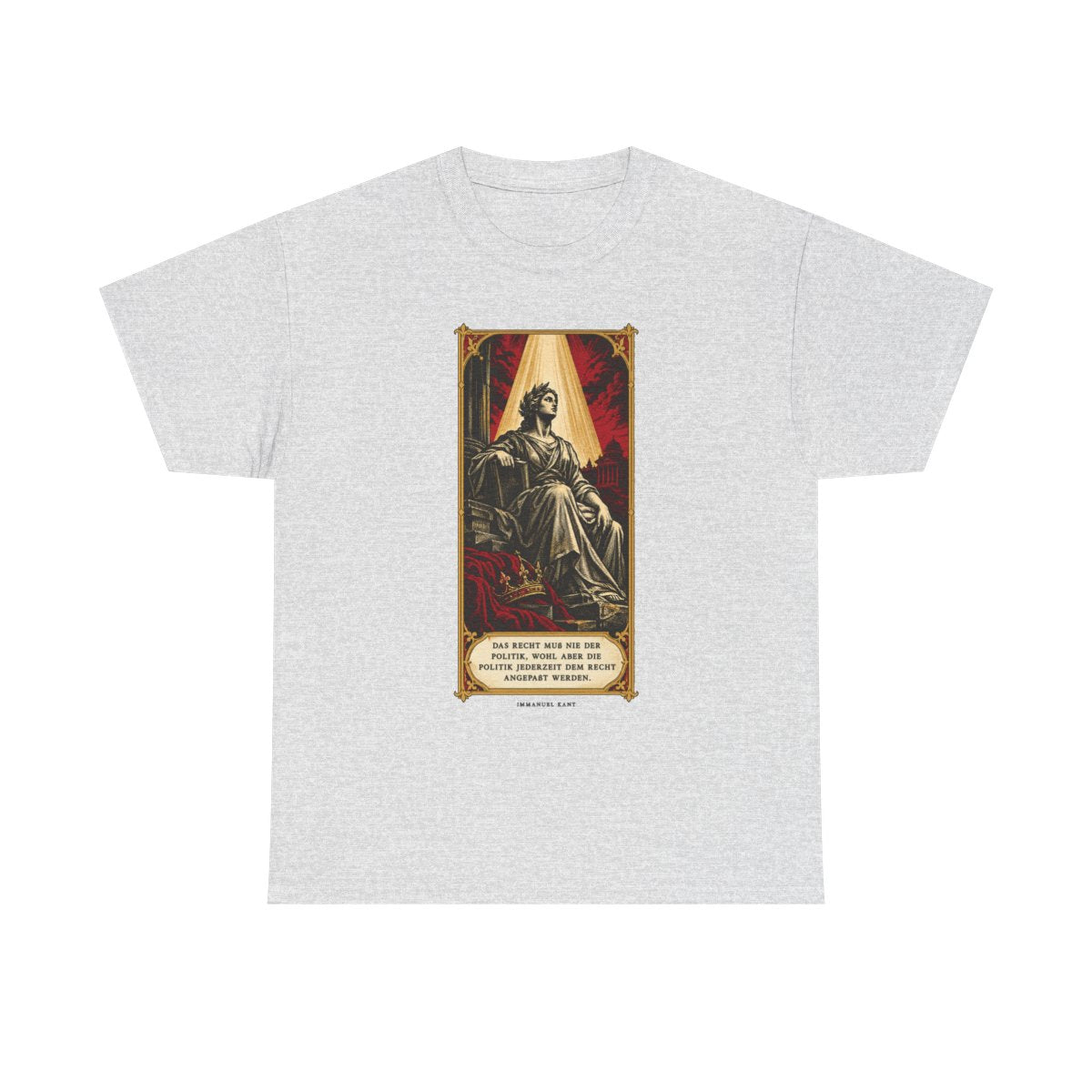 Unisex T-Shirt mit Zitat - Kant - Das Recht muß nie – front