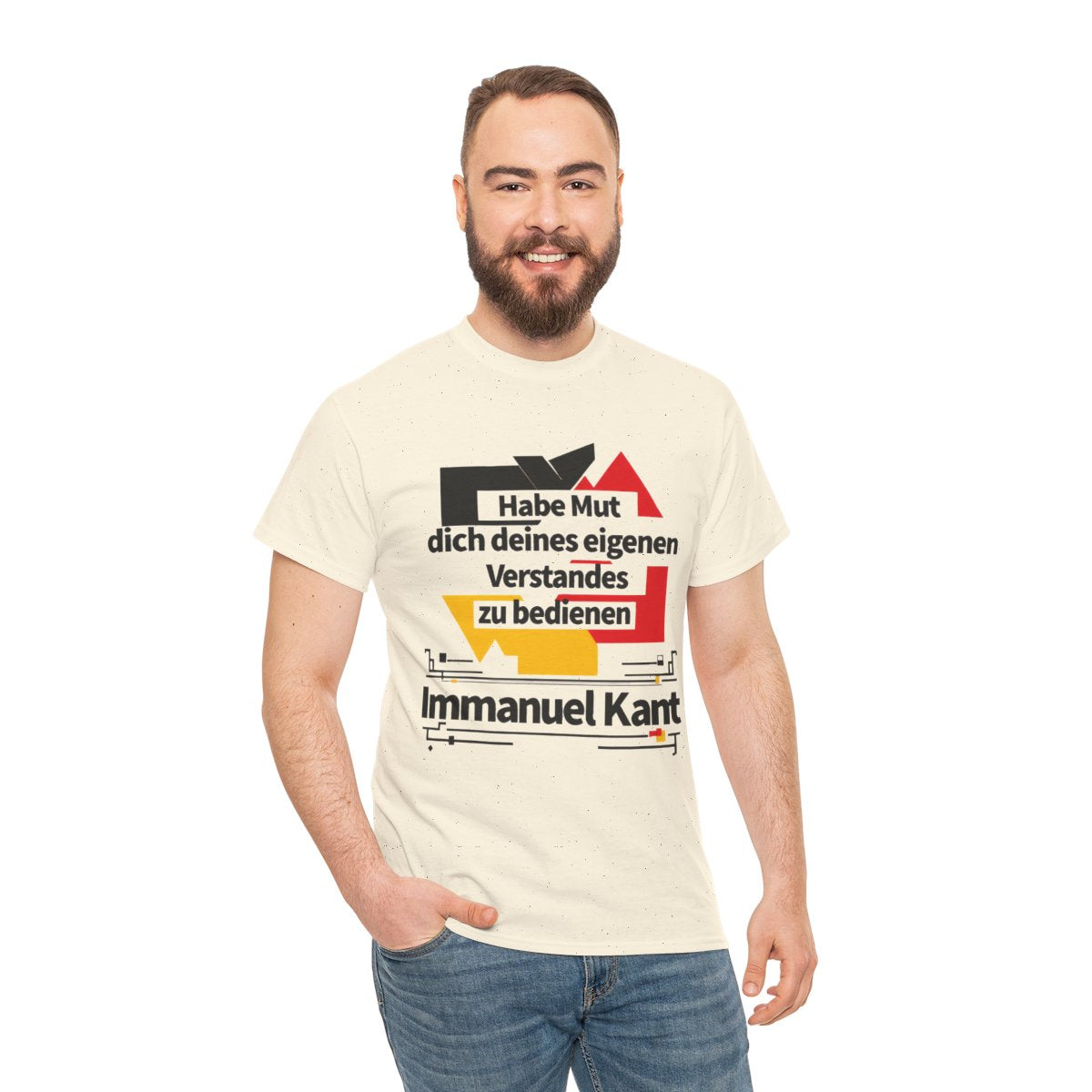 Unisex T-Shirt mit Zitat - Kant - Habe Mut Bauhaus – person-3