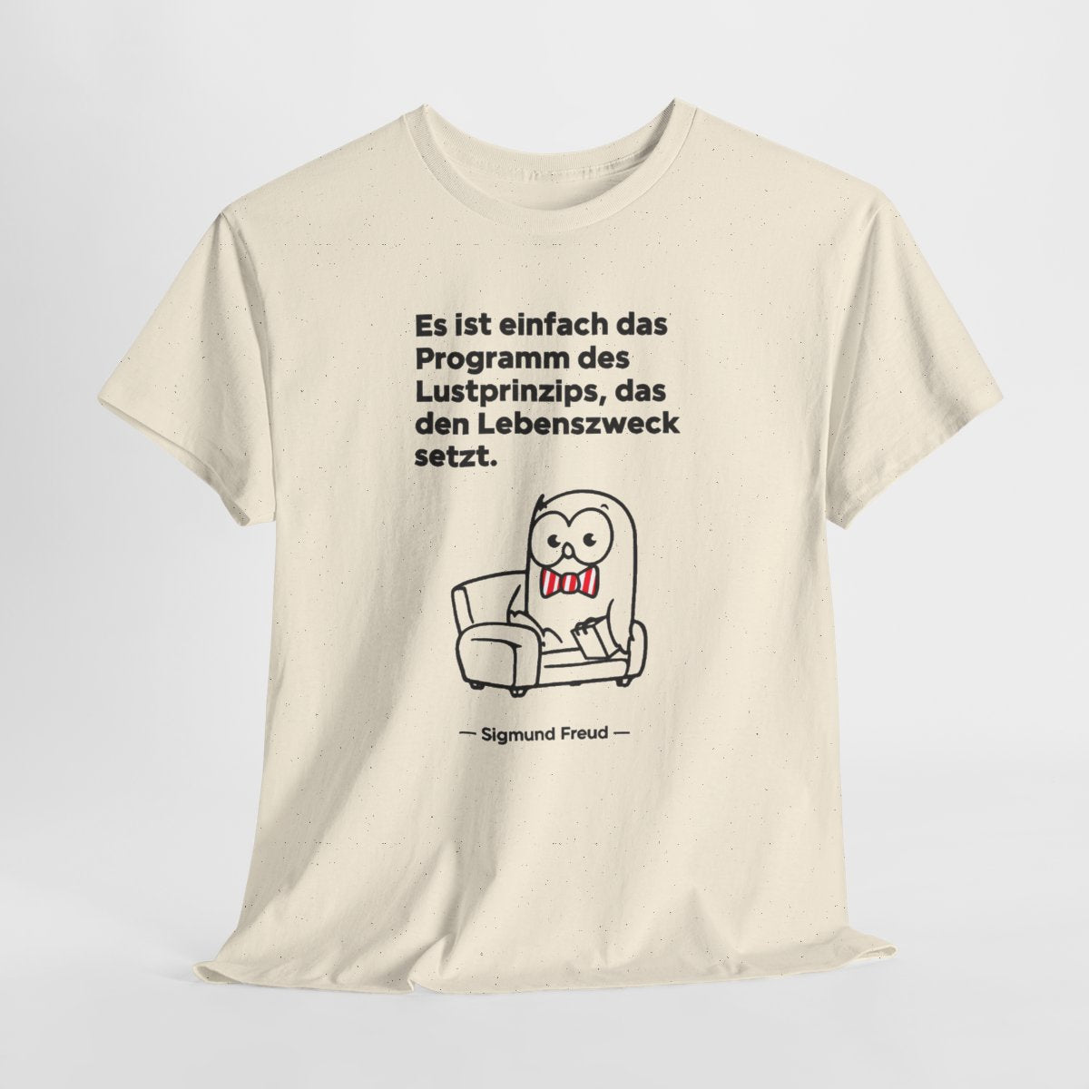 Unisex T-Shirt mit Zitat - Freud - Lustprinzip – hanging-1