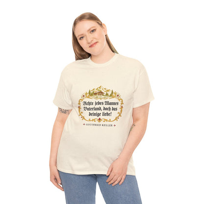 Unisex T-Shirt mit Zitat - Keller - Das deinige liebe – person-2