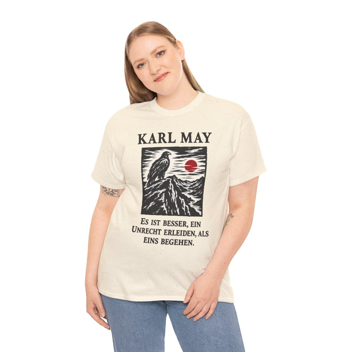 Unisex T-Shirt mit Zitat - May - Es ist besser – person-2