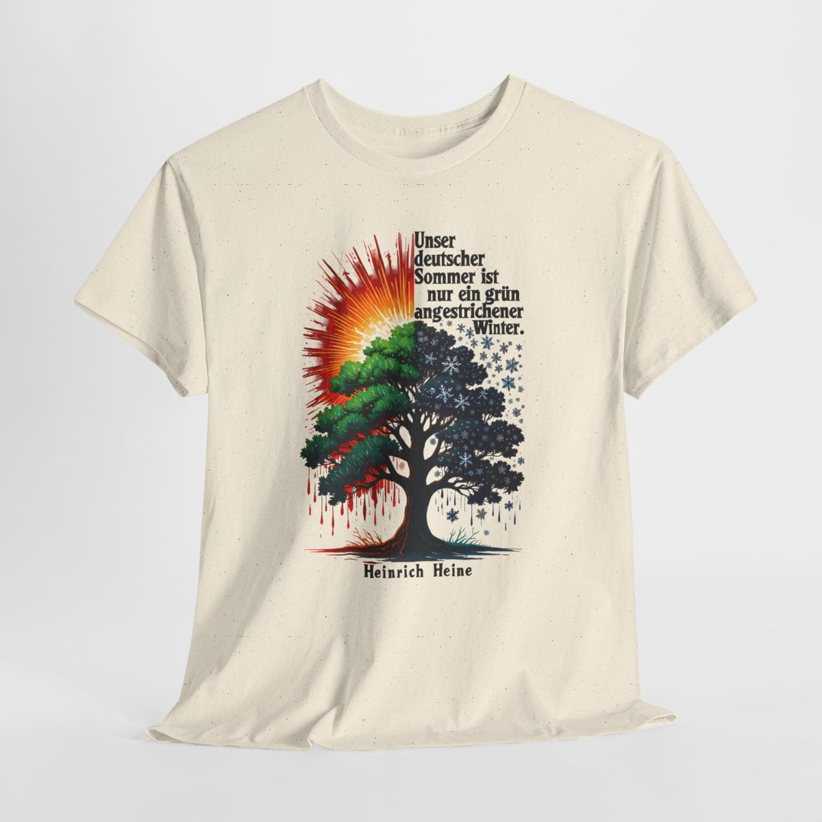 Unisex T-Shirt mit Zitat - Heine - Deutscher Sommer – hanging-1
