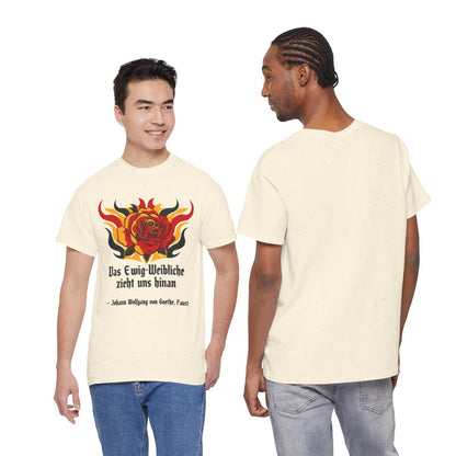 Unisex T-Shirt mit Zitat - Goethe - Das Ewig-Weibliche – duo