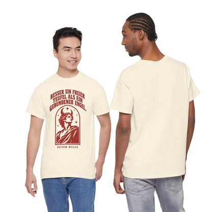 Unisex T-Shirt mit Zitat - Hille - Besser ein freier Teufel Vintage – duo