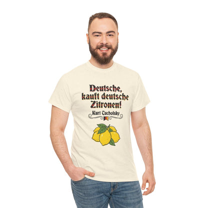 Unisex T-Shirt mit Zitat - Tucholsky - Deutsche Zitronen – person-3